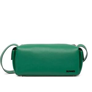 SUNNEI Green Leather Women's Bag